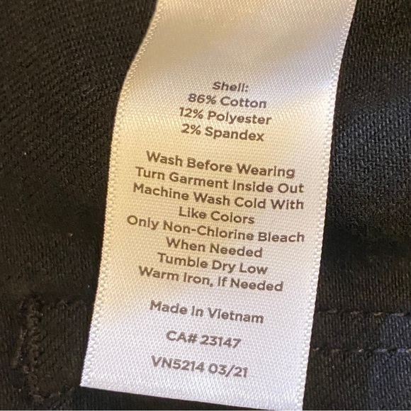 Talbots 16 Straight Leg Jeans Black High Rise Women’s Stretch 2021 - Picture 9 of 12